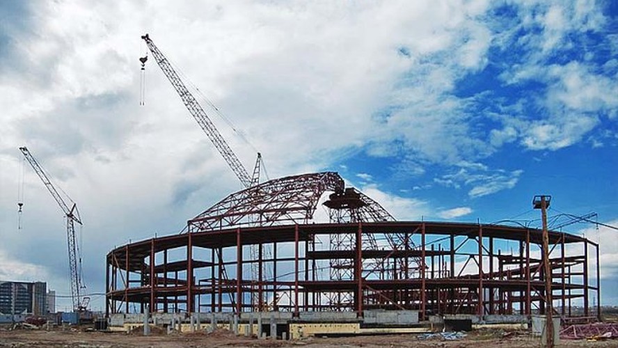 Общий вид строительства