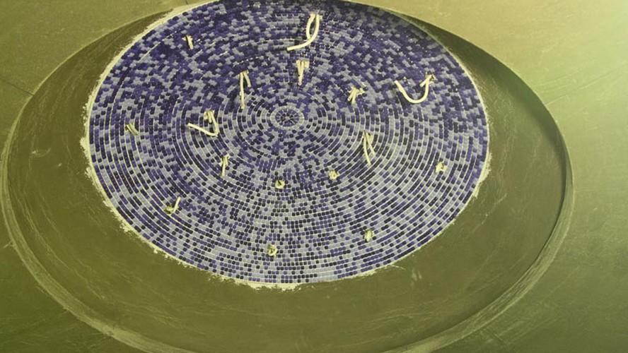 Облицовка мозаикой купола хамама