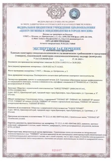 Экспертное заключение о соответствии продукции